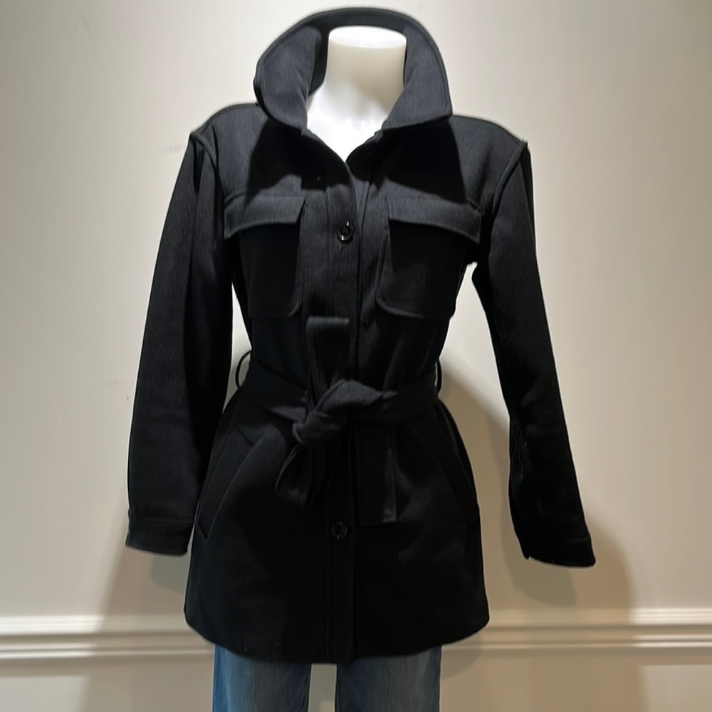 Seven for all Mankind Black button up jacket